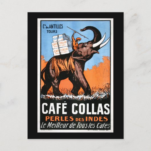 Cafe' Collas Briefkaart (Voorkant)