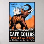 Cafe Collas Poster vintage (Devant)