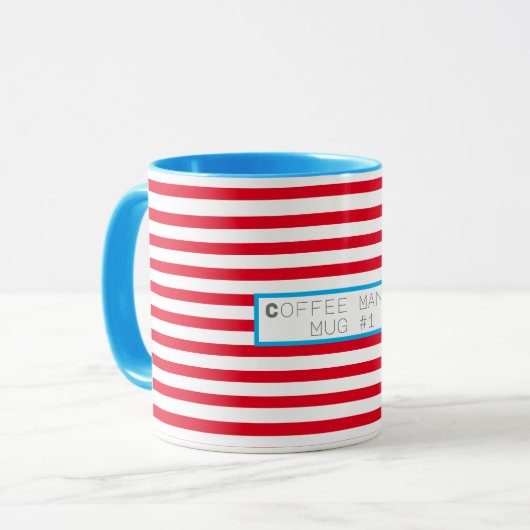 Café coloré amusant Mania Mug #1 Coupe (Devant gauche)