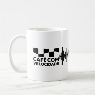 Café com Velocidade - Caneca Branca 325ml clássica Koffiemok