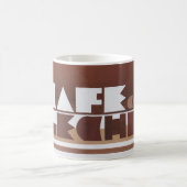 CAFE CON LECHE Café Lait Tan Rim Coffee Mug (Centre)