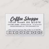 café con leche loyaliteitenkaart klantenkaartje (Achterkant)