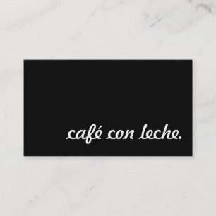 café con leche loyaliteitenkaart klantenkaartje