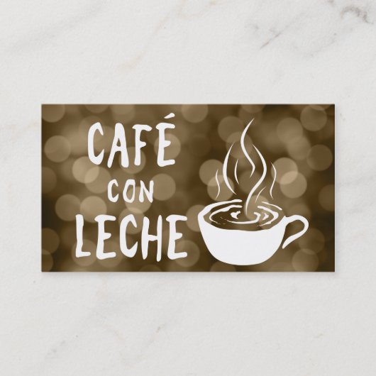 café con leche loyaliteitsprogramma klantenkaartje (Voorkant)