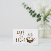 café con leche programme de fidélité (Debout devant)