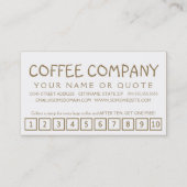 café con leche programme de fidélité (Dos)