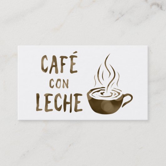 café con leche programme de fidélité (Devant)