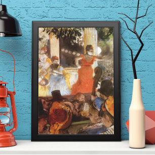Cafe Concert bij Les Ambassadeurs door Edgar Degas Poster