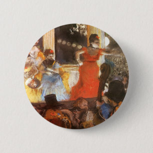 Cafe Concert bij Les Ambassadeurs door Edgar Degas Ronde Button 5,7 Cm