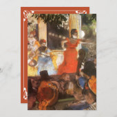 Cafe Concert in Les Ambassadeurs door Edgar Degas (Voorkant / Achterkant)