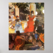 Cafe Concert in Les Ambassadeurs door Edgar Degas Poster (Voorkant)
