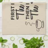 Café Coupe Serviette de cuisine (Plié)