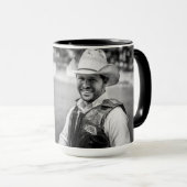 Café Cowboy Photo Mug USA Custom (Devant droit)