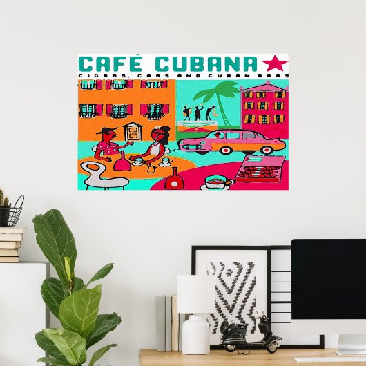 café cubana poster (Thuiskantoor)