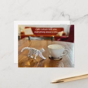 Café Cultuur Reizen, Koffieliefhebber Reizen Briefkaart