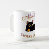 Café d'abord, chaos plus tard Tasse Latte (Devant gauche)