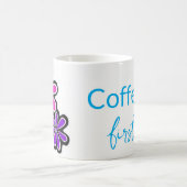 Café D'Abord. Moments début Café Floral Mug (Centre)