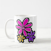 Café D'Abord. Moments début Café Floral Mug (Gauche)