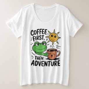 Café D'Abord Puis Aventure - Cute Frog Matin