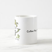 Café d'abord, une plus défunte tasse en céramique (Centre)