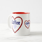 Café d'amour - Mug à deux tons (Devant gauche)