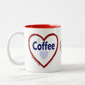 Café d'amour - Mug à deux tons (Gauche)