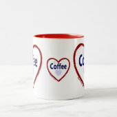 Café d'amour - Mug à deux tons (Centre)