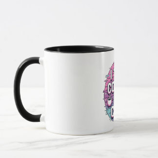 Café dans le code - Retro Pixel Art Mug