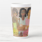 "Café Dans Le Jardin" Latte Mug (Devant)