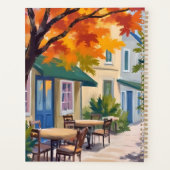 Café d'automne Aquarelle Feuillage d'automne (Dos)