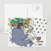 Café de café, Carte postale (Devant / Derrière)