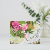 Cafe de Flore in Parijs Ansichtkaart Briefkaart (Staand voorkant)