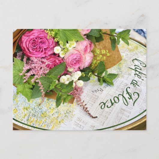 Cafe de Flore in Parijs Ansichtkaart Briefkaart (Voorkant)