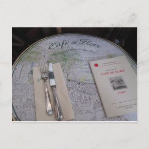 Cafe de Flore, Parijs, Frankrijk - Plaatsing, Menu