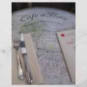 Café de Flore, Paris, France - Cadre, Menu (Devant)
