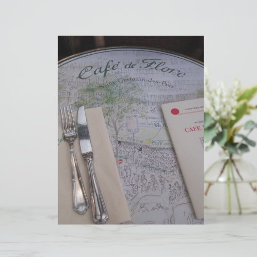 Café de Flore, Paris, France - Cadre, Menu (Debout devant)