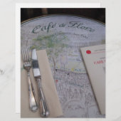 Café de Flore, Paris, France - Cadre, Menu (Devant / Derrière)