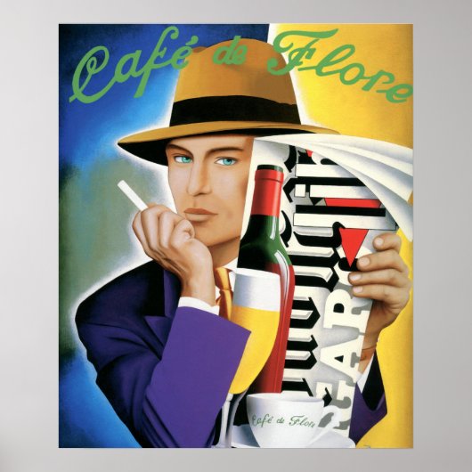 CAFÉ DE FLORE POSTER (Voorkant)