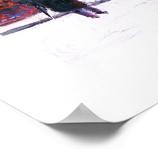 Café de la Paix, Opéra.Hiver. Impression fine (Coin)