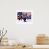 Cafe de la Paix, Opera.Winter. Fine Art Print (Keuken)