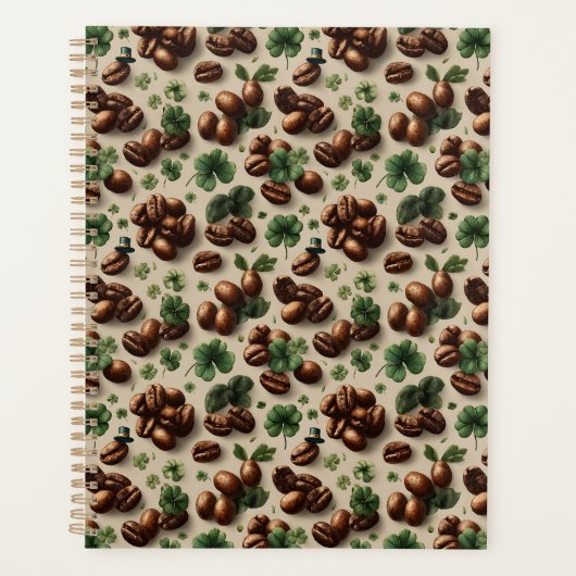 Café de la Saint-Patrick et motif de trèfle (Devant)