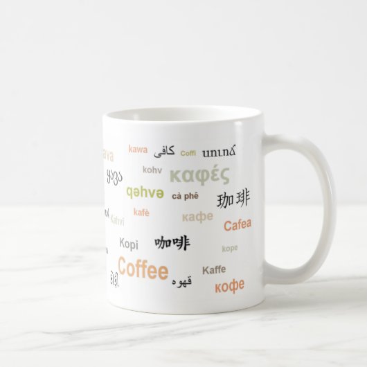 Café de la tasse du monde (dans des couleurs (Droite)