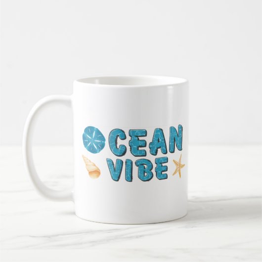 CAFÉ DE L'océan MUG BEACH DECOR MUG (Gauche)