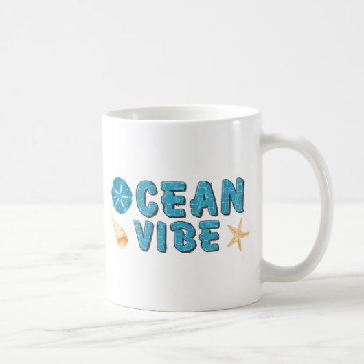 CAFÉ DE L'océan MUG BEACH DECOR MUG (Droite)