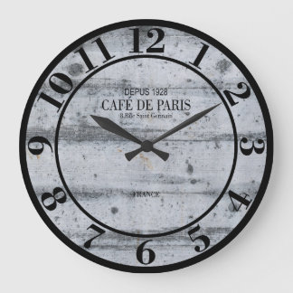 Cafe de Paris France Simulate Wood Plank Grote Klok
