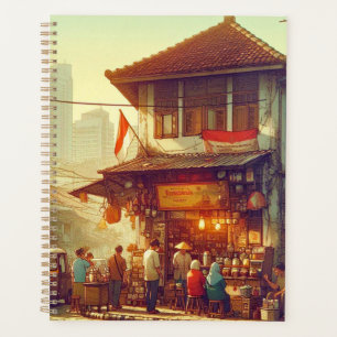 Café de rue de Jakarta 