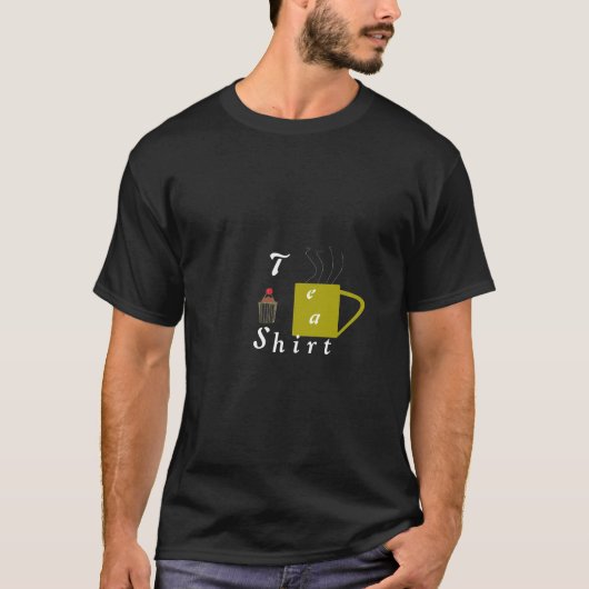 Café de T-shirt et gâteau de tasse (Devant)