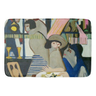 Cafe door Ernst Ludwig Kirchner Badmat