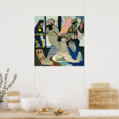 Cafe door Ernst Ludwig Kirchner Poster (Keuken)