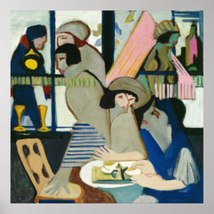 Café door Ernst Ludwig Kirchner Poster